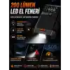 LS-99 Akü Takviye ve Hava Kompresörü 3750A Tepe Akımı, 150 PSI Lastik Şişirme, 19800mAh Powerbank, LCD Ekranlı Jump Starter, LED El Feneri, 12V Araçlar için Çok Fonksiyonlu Akü Destek Cihazı