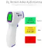 Dijital Temassız Ateş Ölçer Termometre Tabanca Model Hafızalı Pilli Bebek Çocuk Kedi Köpek Ortam Nesne Yemek Havuz