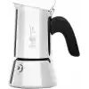Bialetti - Venus: 2 Cups Ocak Üstü Espresso Pişirici - 85ml - Gümüş Renk - Paslanmaz Çelik Gövde - Patentli Güvenlik Valfi - Tüm Ocak Türleri İçin Uygundur (İndüksiyon Hariç)
