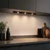 Şarjlı Sensörlü LED Dolap İçi Aydınlatma 40,5 cm, 3W Ultra Slim Tezgah Altı Lamba, 3 Renk Işık Seçenekli, Dimlenebilir, USB Şarjlı Siyah LED Işık