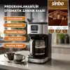 Sinbo SCM-9042 Otomatik Filtre Kahve Makinesi, 14 Fincan 1.8L Cam Hazne, Taşma Önleyici, Zaman Ayarlı, Yıkanabilir Hazne