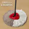 Vileda Turbo Classic mop yedek başlık, mikrofiber, beyaz, 2 adet