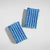 Silva Essentials Bulaşık Süngeri İkili Set 14 x 9 cm - Çift Dokulu, Lacivert Yüz Kurumuş Kalıntıyı Söker, Mavi Ultrafiber Yüz Cam ve Porseleni Çizmeden Parlatır, Çabuk Kurur, Antibakteriyel, 2 Adet