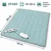 Çift Kişilik Elektrikli Battaniye 120x160 cm, 80W, 2 Kademeli Isı