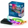 Philips Smart Lighting HDMI Sync Box TV arka ışığı, RGBIC LED şeritler, 55 – 65 inç TVler için, senkronizasyon. m. Film, müzik, HDMI 2.0, 4K, 60 Hzde bağlanır, WiZ ile bağlanır, harici video kaynağı