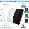 Visco Planet Ortopedik Visco Bel Destek Yastığı Siyah 35 x 34 x 12 cm