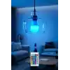 Orret Home 9W LED RGB Ampul – Uzaktan Kumandalı E27 Renkli Aydınlatma Ampulü, Çoklu Renk Modları, Ortam Işığı, Dekoratif RGB Led Ampul