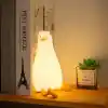 Çocuk Gece Lambası Yumuşak Dokunmatik RGB Renk Modu,Emzirme Işığı Bebek Odası,Dokunmatik Kontrol, USB Şarjı (BPA İÇERMEZ) (Ördek)