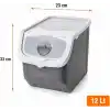 Orret Home 12 Litre Patates Soğan Saklama Kabı Hava Alabilir Kapaklı Sebze Saklama Kutusu Kilitli Kapaklı Sarımsak Organizer Plastik Erzak Saklama Kabı İstiflenebilir Kiler Düzenleyici (ASORTİ RENK)