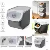 Orret Home 12 Litre Patates Soğan Saklama Kabı Hava Alabilir Kapaklı Sebze Saklama Kutusu Kilitli Kapaklı Sarımsak Organizer Plastik Erzak Saklama Kabı İstiflenebilir Kiler Düzenleyici (ASORTİ RENK)
