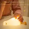 Çocuk Gece Lambası Yumuşak Dokunmatik RGB Renk Modu,Emzirme Işığı Bebek Odası,Dokunmatik Kontrol, USB Şarjı (BPA İÇERMEZ) (Ördek)