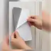 HUMAS Kırılmaz Kendinden Yapışkanlı Ayna 25 x 40 cm – Duvara ve Dolap Kapağına Yapışabilen Hafif Dekoratif Ayna, Yuvarlatılmış Köşeli