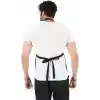 Erkek ve Kadınlar için - Şef, Aşçı, Kafe, BBQ, Kuaför Önlüğü Apron 80 x 60 cm Large Rahat Tüm Bedenler Bel Bağları ile Dayanıklı ve Hafif, Yıkanabilir 2 Geniş Cep - 1li Paket, Siyah