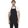 Erkek ve Kadınlar için - Şef, Aşçı, Kafe, BBQ, Kuaför Önlüğü Apron 80 x 60 cm Large Rahat Tüm Bedenler Bel Bağları ile Dayanıklı ve Hafif, Yıkanabilir 2 Geniş Cep - 1li Paket, Siyah