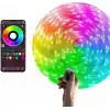 Amber LED Pixel Rgb Magic Peri ışık - 5v Usb Girişli, Bluetooth Uygulamalı, Uzaktan Kumandalı, Müziğe Duyarlı, Suya Dayanıklı, Parti, Yılbaşı, Doğum Günü, Eğlence için (10 Metre)