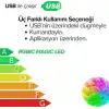 Amber LED Pixel Rgb Magic Peri ışık - 5v Usb Girişli, Bluetooth Uygulamalı, Uzaktan Kumandalı, Müziğe Duyarlı, Suya Dayanıklı, Parti, Yılbaşı, Doğum Günü, Eğlence için (10 Metre)