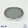 Modern Çift Renkli Katı Sabunluk - Su Tahliyeli ve Izgaralı Tasarım (9x12 cm) (Beyaz-Gri)