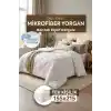 Tek Kişilik Mikrofiber Yorgan Ekstra Yumuşak Silikon Elyaf 155x215 -Silikon Elyaf Konforu Beyaz 155 x 215 DuruClass Home