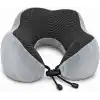Seyahat Boyun Yastığı - Hafızalı Köpük, 360° Destekli, Ortopedik Seyahat Yastığı - Ayarlanabilir Çene Desteği, Yumuşak Kumaş, Yıkanabilir Kılıf, Gizli Fermuar, Uçak ve Araç Seyahatları İçin
