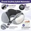 Seyahat Boyun Yastığı - Hafızalı Köpük, 360° Destekli, Ortopedik Seyahat Yastığı - Ayarlanabilir Çene Desteği, Yumuşak Kumaş, Yıkanabilir Kılıf, Gizli Fermuar, Uçak ve Araç Seyahatları İçin