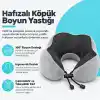 Seyahat Boyun Yastığı - Hafızalı Köpük, 360° Destekli, Ortopedik Seyahat Yastığı - Ayarlanabilir Çene Desteği, Yumuşak Kumaş, Yıkanabilir Kılıf, Gizli Fermuar, Uçak ve Araç Seyahatları İçin