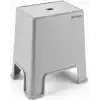 Büyük Boy Kaymaz Banyo Taburesi - 150 kg Taşıma Kapasiteli Kaydırmaz Banyo Taburesi - Çocuk Taburesi - Basamak Tabure - 1. Sınıf Sert Plastik 45 x 40 x 24 cm (Büyük Boy Gri)