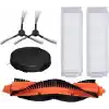 Mi Vacuum Mop Pro (STYJ02YM) / Vacuum Mop P (XMSTJQR2S) ile Uyumlu Filtre,Fırça Yedek Parça Aksesuar Seti-Siyah 5 Parça