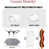 Mi Vacuum Mop Pro (STYJ02YM) / Vacuum Mop P (XMSTJQR2S) ile Uyumlu Filtre,Fırça Yedek Parça Aksesuar Seti-Siyah 5 Parça