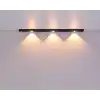 Hareket Sensörlü Ledli Gece Lambası, Parlaklık Ayarı Yapılabilir, 3000K-6000K, 3 Mod, Kablosuz, Merdiven Aydınlatması, USB Şarj Edilebilir Işık, LED Manyetik Lamba (Cata - Bella - Siyah 40 Cm)