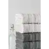 Mürdüm Home Lia Üç Renkli El-Yüz Havlusu,6lı Paket, 6 Parça 50x85, Yumuşak ve Emici, Premium Kalite Günlük Kullanıma Uygun%100 Pamuk Havlu(Beyaz-Gri-Siyah)