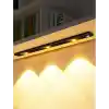 Hareket Sensörlü Ledli Gece Lambası, Parlaklık Ayarı Yapılabilir, 3000K-6000K, 3 Mod, Kablosuz, Merdiven Aydınlatması, USB Şarj Edilebilir Işık, LED Manyetik Lamba (Cata - Bella - Siyah 40 Cm)