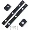 Hareket Sensörlü Ledli Gece Lambası, Parlaklık Ayarı Yapılabilir, 3000K-6000K, 3 Mod, Kablosuz, Merdiven Aydınlatması, USB Şarj Edilebilir Işık, LED Manyetik Lamba (Cata - Bella - Siyah 40 Cm)