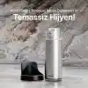 Xenon Smart Sensörlü Sıvı Sabunluk Temassız Otomatik Sabun Dispenseri 300 ml 1500 mAh Type-C Şarjlı Paslanmaz Çelik 2 Kademeli Gri X6840