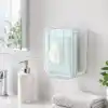 Orret Home Duvara Yapıştırılabilir Islak Mendil Kutusu, Şeffaf Kırılmaz Plastik Mendillik Peçetelik, Yapışkanlı Duvar Tipi Islak Mendil Tutucu Organizer, Banyo Mutfak, 11,5 x 8,5 x 14 cm