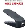 Jouis 6 Adet Çift Katlı Ayakkabı Rampası Organizeri - Ayakkabılık ve Dolap İçi Alan Tasarrufu Sağlayan Ayarlanabilir Stand Düzenleyici, Plastik Koku Yapmaz Plastik Ayakkabı Tutucu