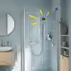 GROHE Vitalio Start 110 El Duşu, 2 Akışlı Yağmur ve Jet Duşu, SmartSwitch, 110mm Yuvarlak Duş Başlığı, Kireç Önleyici Sistem, Krom, 26947001