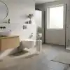 MallArt® Ayaklı Yedekli Tuvalet Kağıtlığı - Paslanmaz Metal Klozet Yanı Tuvalet Kağıdı Standı, Delme Gerektirmeyen Çok Fonksiyonlu Banyo Organizeri ve Rulo Tutucu