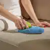 Silva Mikrofiber El Mopu - Koltuk, Halı, Duvar ve Araç İçi Temizlik Aparatı, Çift Taraflı Ultrafiber Bez, Islak ve Kuru Kullanım, Ergonomik Sap, Tekrar Kullanılabilir Bez