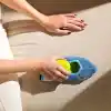Silva Mikrofiber El Mopu - Koltuk, Halı, Duvar ve Araç İçi Temizlik Aparatı, Çift Taraflı Ultrafiber Bez, Islak ve Kuru Kullanım, Ergonomik Sap, Tekrar Kullanılabilir Bez