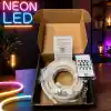 Akıllı Neon LED Şerit 5 Metre – USB Bağlantılı, Uygulama ve Kumanda Kontrollü, Müzik Senkronizasyonlu, Zaman Ayarlı, Çok Renkli Esnek Neon Işık Şeridi, Oda Dekorasyonu ve Gaming Setup