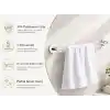 Alper Banyo 304 Paslanmaz Çelik Havlu Askısı 40 cm, Parlak Krom Kaplama, Yapışkanlı ve Vidalı Montaj, Banyo Aksesuarı