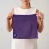 Silva Premium Mutfak Bezi Hasır Doku 30x30 cm, Mikrofiber Temizlik Bezi, Yağ ve Parmak İzini Yaymadan Toplar, Sadece Suyla Temizlik, Tezgah Ocak Çelik Mermer İçin, Mürdüm Moru