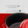 Lava Döküm Yuvarlak Tencere, Trendy, 28 cm, 6.71 L Hacim, Kırmızı