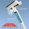 FLORA Spreyli Temiz Su Hazneli ve Kirli Su Hazneli Mikrofiber Cam Silme Mopu, Netsil Sprey Mop max 150 cm. Alüminyum Teleskopik Saplı Cam Temizleme Seti F420, Çok Fonksiyonlu Temizlik Aparatı