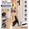 LÜX Kapı Altı Rüzgar Önleyici Tek Taraflı Çelik Kapı Dış Kapı Isı Yalıtım Süngeri Eşik Altlığı Rüzgarlık Stoper Toz Soğuk Sünger 92 cm Siyah