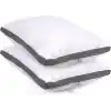 Cotpoly Home Klimalı Yastık 50x70 cm - Hava Sirkülasyonlu Kapitone Mikrofiber Dış Kılıf 850 gr Silikon Dolgulu Ortopedik Uyku Yastığı (2li Gri)
