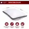 Cotpoly Home Klimalı Yastık 50x70 cm - Hava Sirkülasyonlu Kapitone Mikrofiber Dış Kılıf 850 gr Silikon Dolgulu Ortopedik Uyku Yastığı (2li Gri)