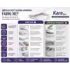Kare Slim Ultra İnce Yavaş Kapanan Klozet Kapağı, Soft Close Sessiz Mekanizma, Kaymaz Tabanlı Sabit Duruş, Dayanıklı Durolast Malzeme, Kolay Montajlı Universal Uyumlu WC Kapak, Hijyenik ve Uzun Ömürlü