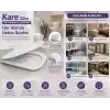 Kare Slim Ultra İnce Yavaş Kapanan Klozet Kapağı, Soft Close Sessiz Mekanizma, Kaymaz Tabanlı Sabit Duruş, Dayanıklı Durolast Malzeme, Kolay Montajlı Universal Uyumlu WC Kapak, Hijyenik ve Uzun Ömürlü