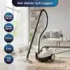Sinbo SSC-6428 2000W Profesyonel Buharlı Temizlik Makinesi, Buharlı Temizleyici, 5 Bar Güç, Çelik Kazan, 15 Başlık, Derin Hijyenli Güçlü Temizlik (Beyaz)